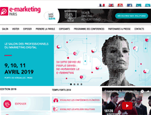 Tablet Screenshot of emarketingparis.com